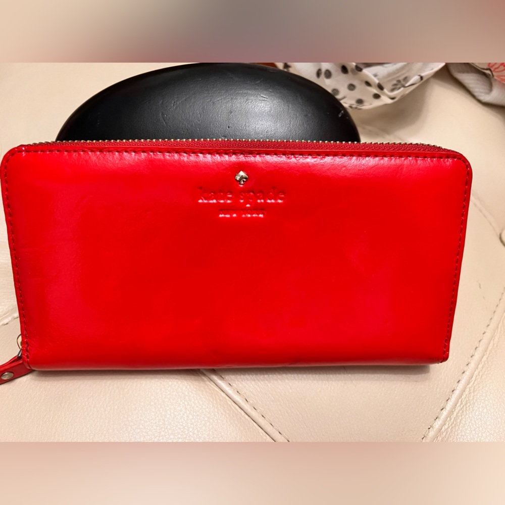 Kate spade candy red wallet